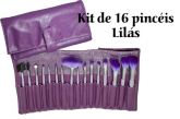 Kit 16 pincéis Lilás